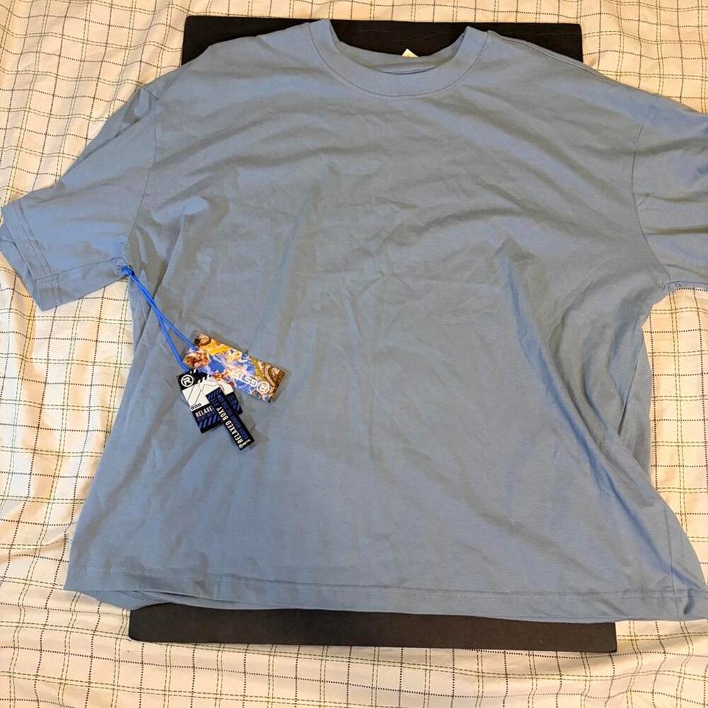 Blue Relaxed Boxy Tee Size 2XL